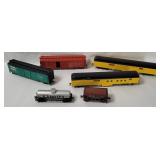 6 H O Scale Train Cars