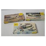 3 Heller Model Kits 1/72 - Messerschmitt, Mureaux