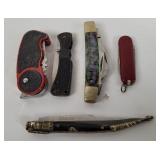 5 Folding Knives - Tactical, Pride Cutlery, Etc