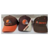 3 Cleveland Browns Hats