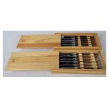 (2) 6ct Wofgang Puck 4.5' Steak Knife Sets