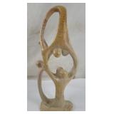 Carved Soapstone Abstract Unity Sculpture Kenya