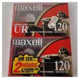 New Maxell UR 120 Cassette 2 Pack