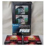 New Tdk & Fuji 120 Hi8 Cassettes