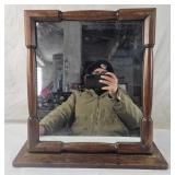 Wood Framed Desktop Mirror