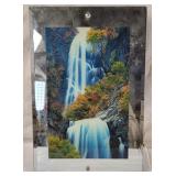 Vintage Light-Up waterfall Mirror W/ Sound