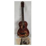 Vtg Silvertone Cowboy Parlor Acoustic Guitar