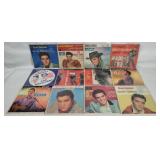12 Elvis Presley 7' Records W/ Pic Sleeves