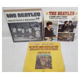 3 Beatles 7' Records W/ Picture Sleeves