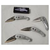 4 Frost Cats Eye Pocket Knives