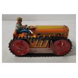 1940's Marx Tin Litho Wind-up Tractor
