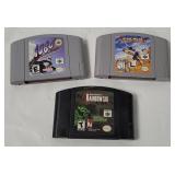 3 Nintendo 64 Games - Star Wars, Rainbow Six, 1080
