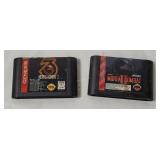 Sega Genesis Mortal Kombat 2 & 3 Games