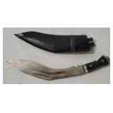 Vtg Kukri Knife W/ Sheath