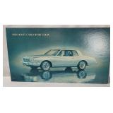 1980 Monte Carlo Sport Showroom Sign