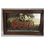 Coors Beer Framed Wall Mirror