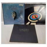 3 Eagles Lp's - Long Run, Greatest Hits