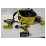 3 Ryobi Cordless Drill Drivers