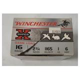 Box Of Winchester Super X 16ga Shotshells