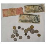 Foreign & Domestic Coins, Currency