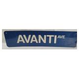 Avanti Ave Metal Sign