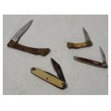 4 Pocket Knives - One Is Sabre