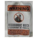 1982 Neighborhood Watch Metal Sign
