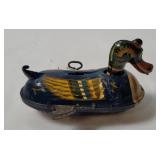 Vtg Tin Litho Wind-up Duck