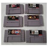 6 Snes Games - James Bond Jr, Nba, Top Gear