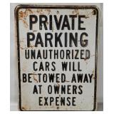 Private Parking Metal Street Sign