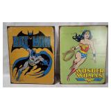Batman & Wonder Woman Metal Signs