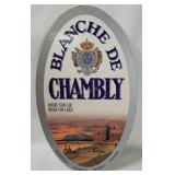 Blanche De Chambly Beer Cardboard Sign
