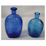 Vtg Ben Franklin & George Washington Glass Bottles