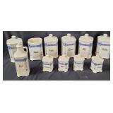 Vtg Frida Germany Spice Jars, Some Chips/ Cracks