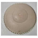 Vtg White Glass Ceiling Light Shade