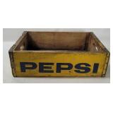Vtg Pepsi Wooden Crate