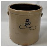 Vtg 3gal Stoneware Crock
