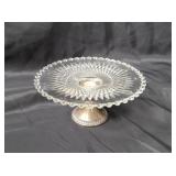 Duchin Sterling Weighted Small Pedestal Plate