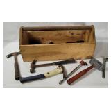 Large Wood Tool Box Caddy W/ Tools
