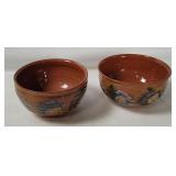 2 Handmade Pottery Bowls