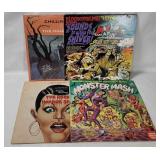 4 Halloween Lp's - Haunted House, Monster Mash