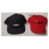 New Fila Red & Black Hats
