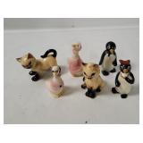 Vtg S&p Shakers - Penguins, Cats, Geese