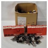 Box Of Assorted Vacuum Tubes