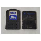 2 Memory Cards For Sony Ps2