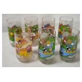 7 Vtg Mc D's Camp Snoopy Glasses
