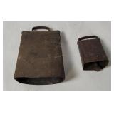 2 Vintage Cowbells
