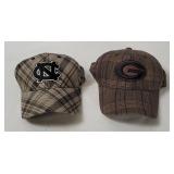 2 Hats - Georgia Bulldogs, N C Tar Heels
