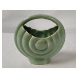 Vtg Camark Green Circle Vase