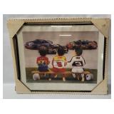 Framed Nascar The Challenge Art Print